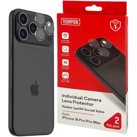 Techpick Camera Lens Protector (Individual Ring Smartphone Camera Accessory