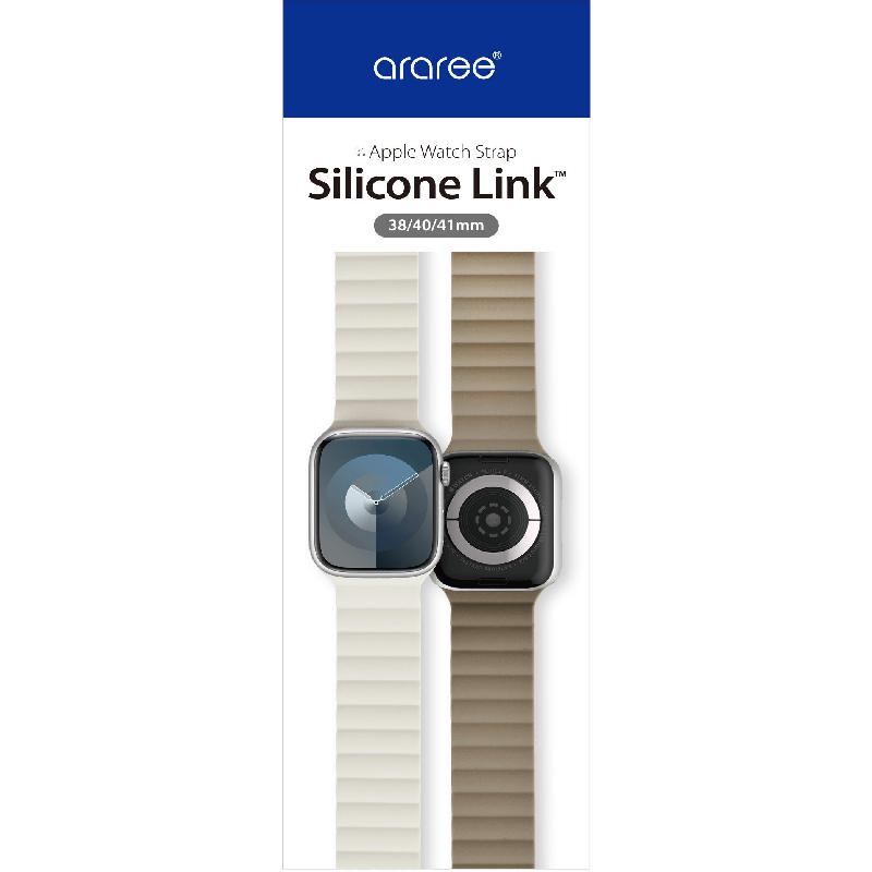 Araree Silicone Link Wrist Strap for Apple Watch Series 11 42/Watch Series 10 42/Watch Series 9 41/Watch SE 40 — view 3