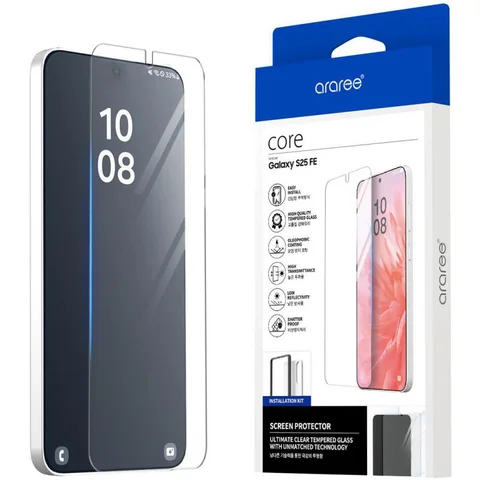 Araree Core Front Screen Tempered Glass Smartphone Screen Protector for Samsung Galaxy S25 FE 5G
