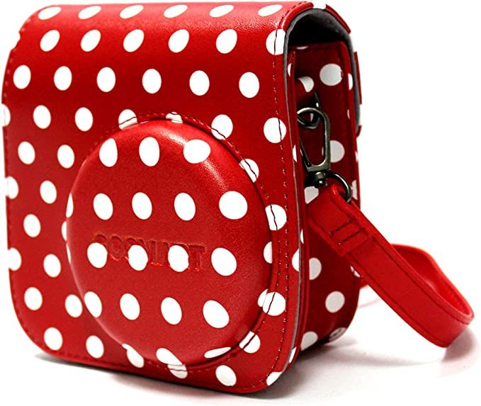 Gosmart Camera Case For Fujifilm Instax Mini 8, Mini 8 PlUS, And Mini 9 Instant Film Camera - Red & White, B07PVBF68F — view 2