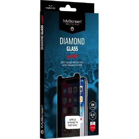 MyScreenPROTECTOR AntiSPY Privacy Smartphone Screen Protector for iPhone 14 Pro Max