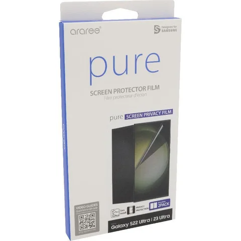 Araree Pure Screen Film Superhard Coating Smartphone Screen Protector for Samsung Galaxy S23 Ultra/Galaxy S22 Ultra