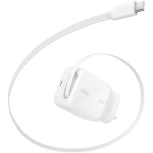 Belkin BoostCharge 67W Wall Charger with USB-C Port and Additional Built-in USB-C Cable