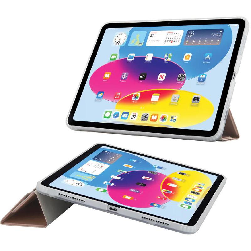 PIPETTO Origami Folio Tablet Case Metallic Pink for iPad A16/iPad 10.9 10th Gen — view 3